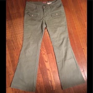 Green corduroy Union Bay boot cut pant